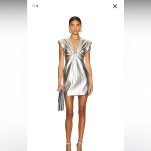 ALC Adina Dress Metallic Silver